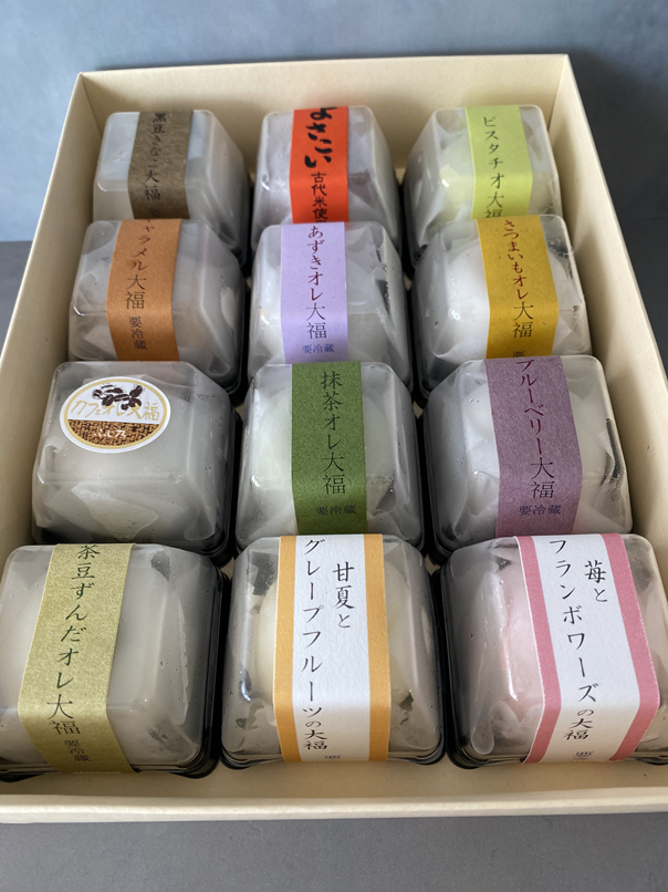 ふじ乃大福詰め合わせ12個入り(夏季)