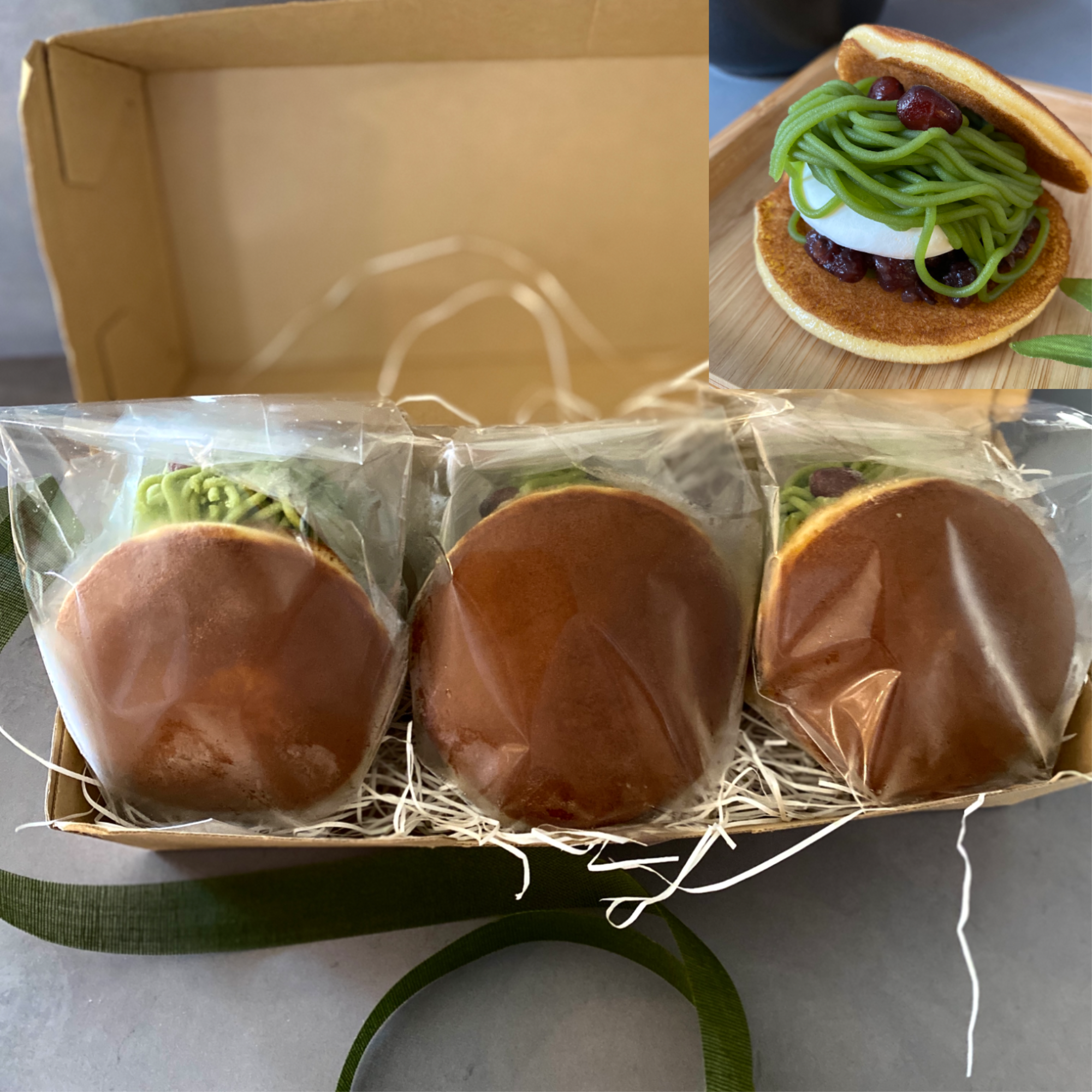 抹茶モンブラン生どら焼3個入り