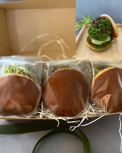 抹茶モンブランアイスどら焼3個入り