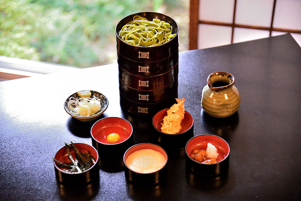 Matcha Wariko Soba Five stacks  JPY 1,550